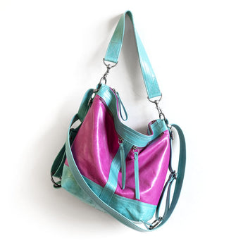 VTG470 | Terese | Arizona | Vintage Hoop Hobo Double Zip - Medium