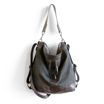 VTG146 | Tania | Vintage Hoop Hobo Double Zip - Large