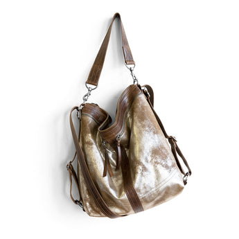 VTG013 | Tracey | Vintage Hoop Hobo Double Zip - Large