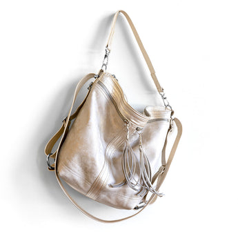 VTG171 | Tracey | Vintage Hoop Hobo Double Zip - Medium