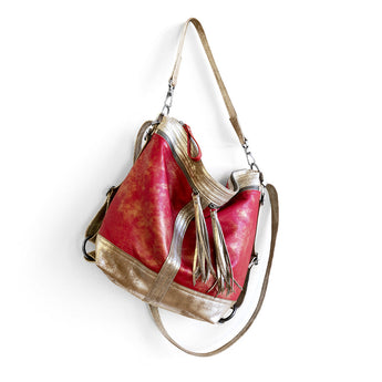 VTG157 | Tracey | Vintage Hoop Hobo Double Zip - Medium