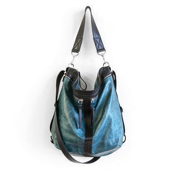 VTG186 | Tracey | Vintage Hoop Hobo Double Zip - Large
