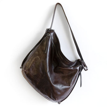 VTG521 | Traci | Massachusetts | Vintage Hobo Double Zip - Medium