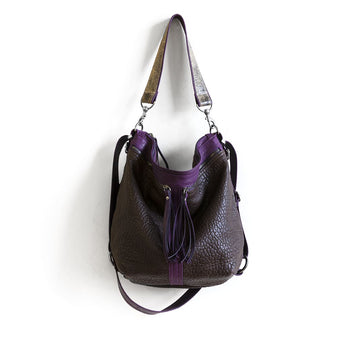 VTG341 | Tracey | Vintage Hoop Hobo Double Zip - Medium