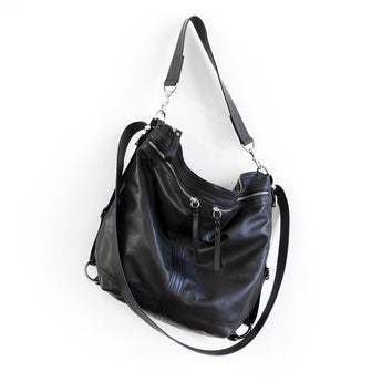 VTG187 | Trish | Vintage Hoop Hobo Double Zip - Large