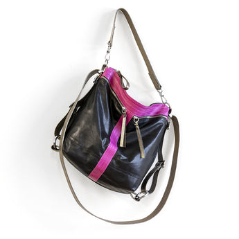 VTG243 | Katy | Vintage Hoop Hobo Double Zip - Small