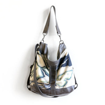 VTG063 | Jacki | In-House Vintage Hoop Hobo Double Zip - Medium