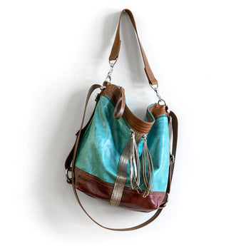 VTG247 | Lauren | Vintage Hoop Hobo Double Zip - Medium