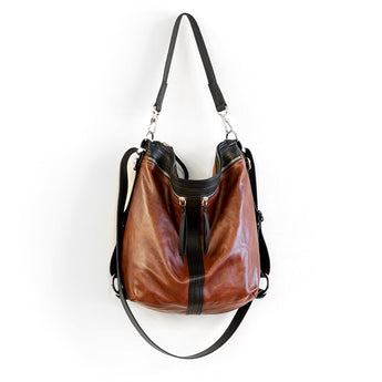 VTG239 | Jeanne | Vintage Hoop Hobo Double Zip - Medium