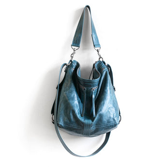 VTG394 | Vintage Hoop Hobo Double Zip - Medium