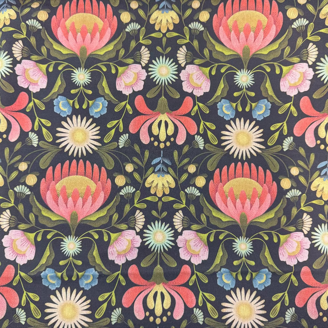 danish petals charcoal | danish petals charcoal swatch