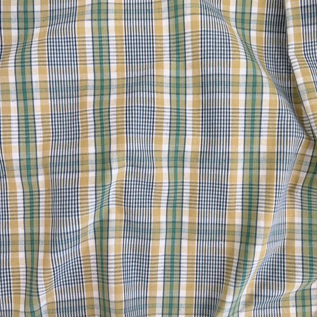 spring green & navy plaid | swatch