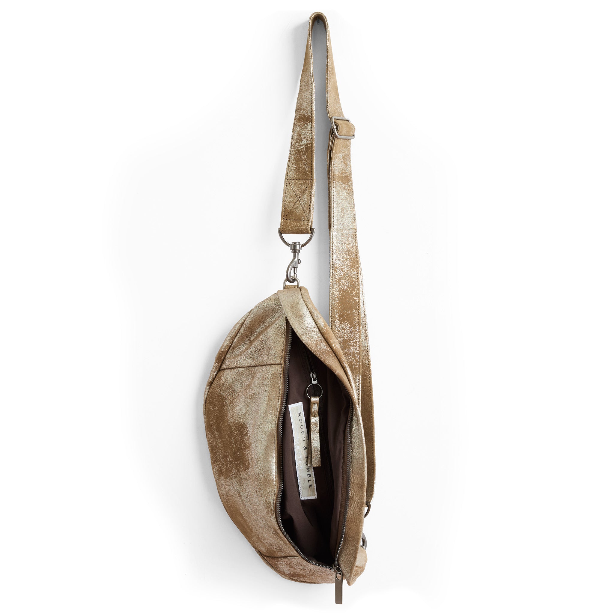 lissa in double gilded mink, showcasing interior cocoa lining