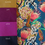 butterfly blue | swatch | linen blend