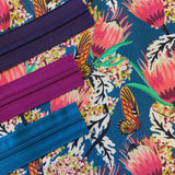 butterfly blue | swatch | linen blend