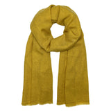 cashmere scarf in mustard
