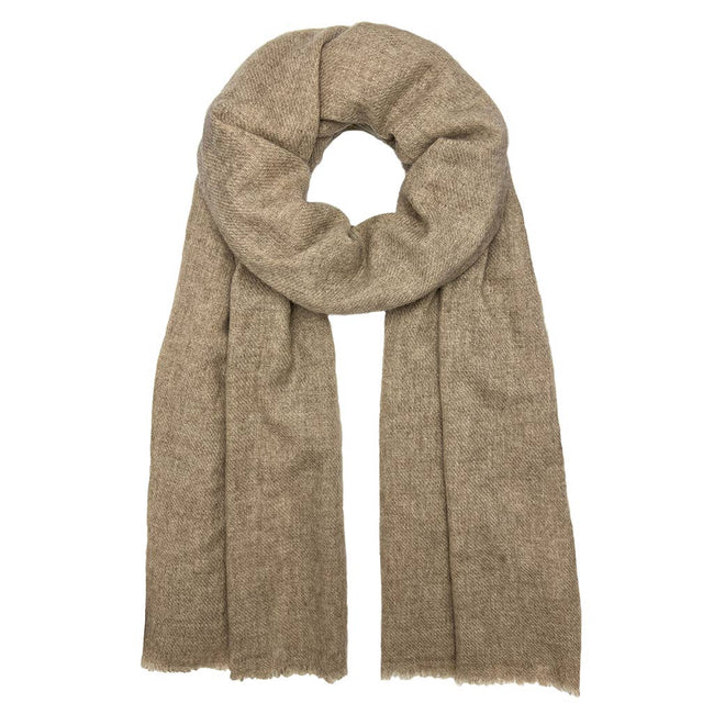 cashmere scarf | latte