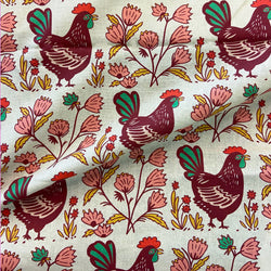 hens in the garden | linen blend | limited vault