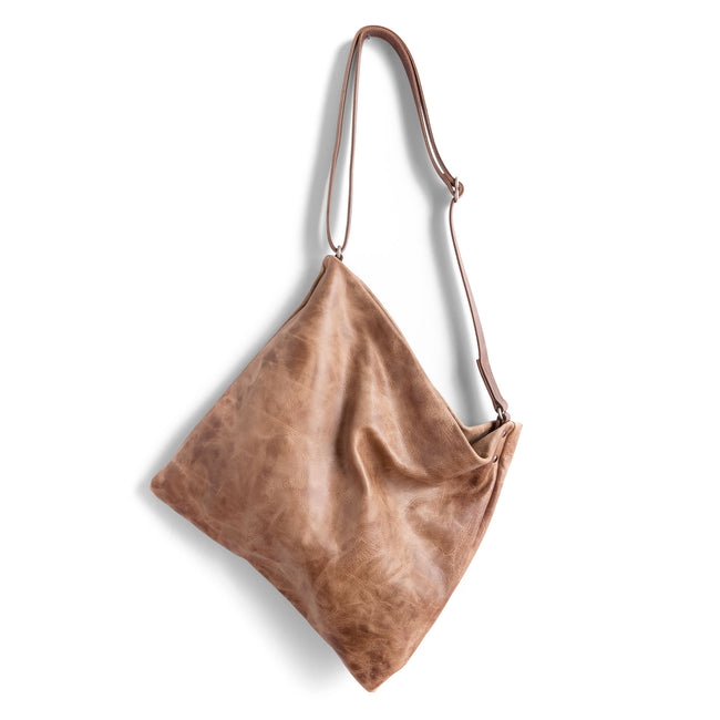 distressed fawn + vintage brown medium | the olivia crossbody size medium in distressed fawn and vintage brown