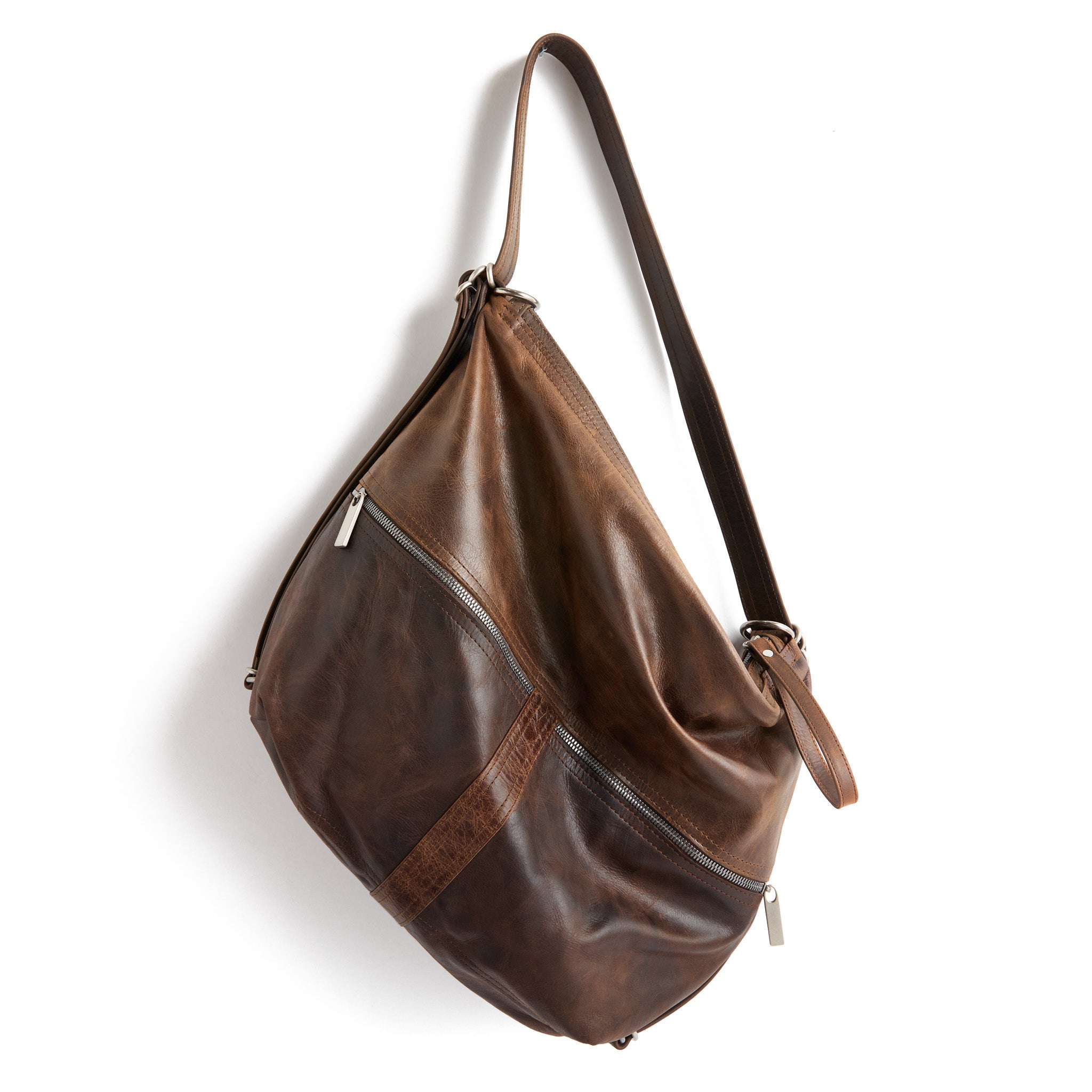 city double zip in bourbon and selkie