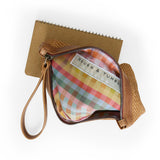 pique nique fabric lining custom zip pouch