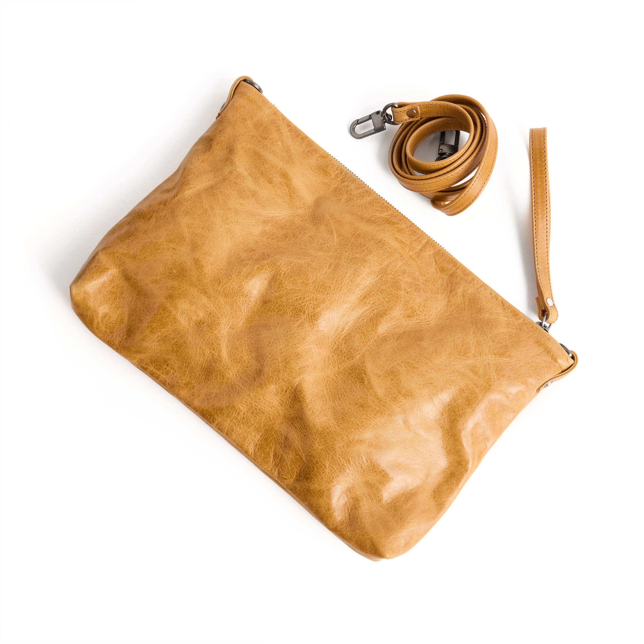 traveler crossbody in goldenrod