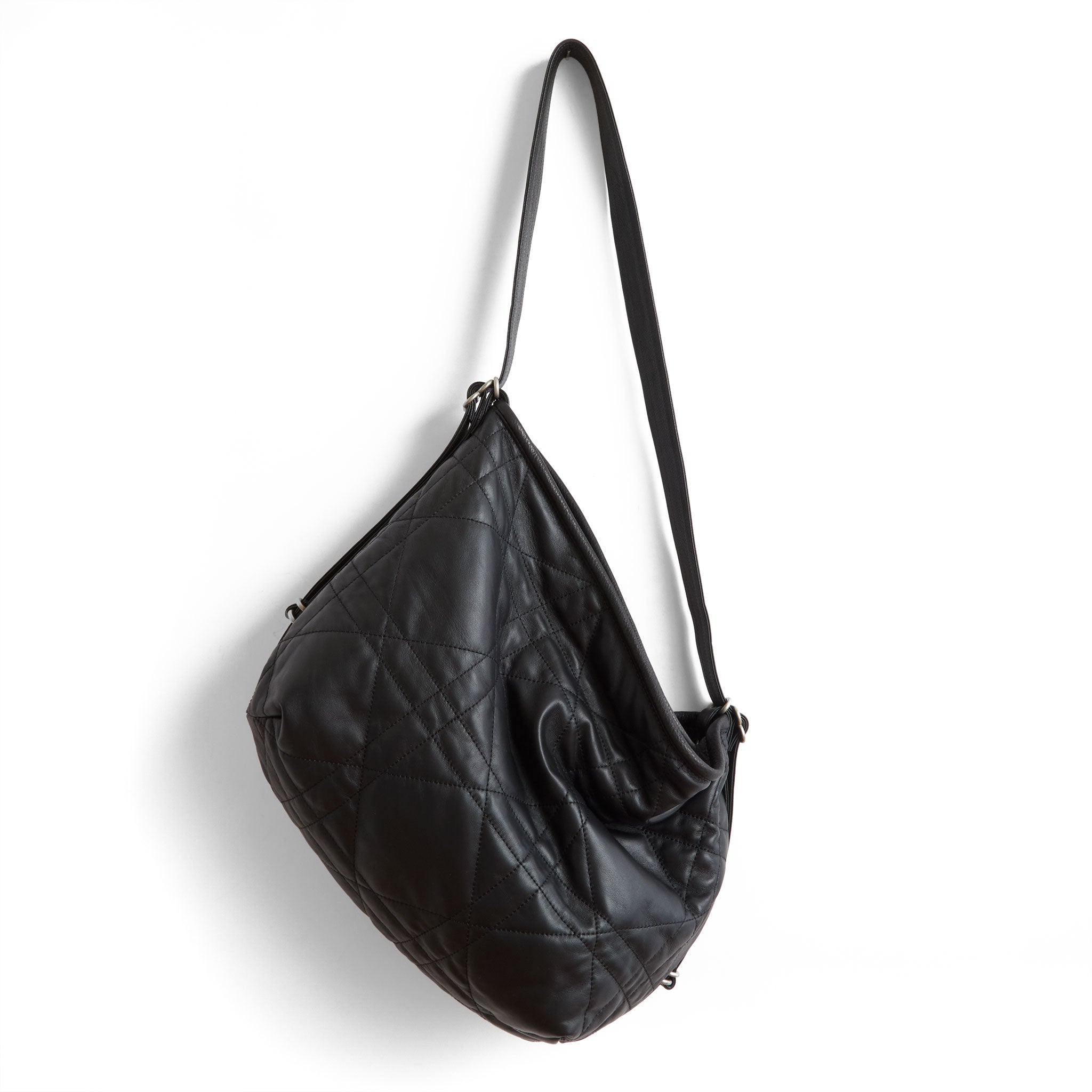boho e+w size large in quilted pashi black