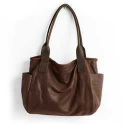 corduroy lamb + espresso | bucket tote in corduroy