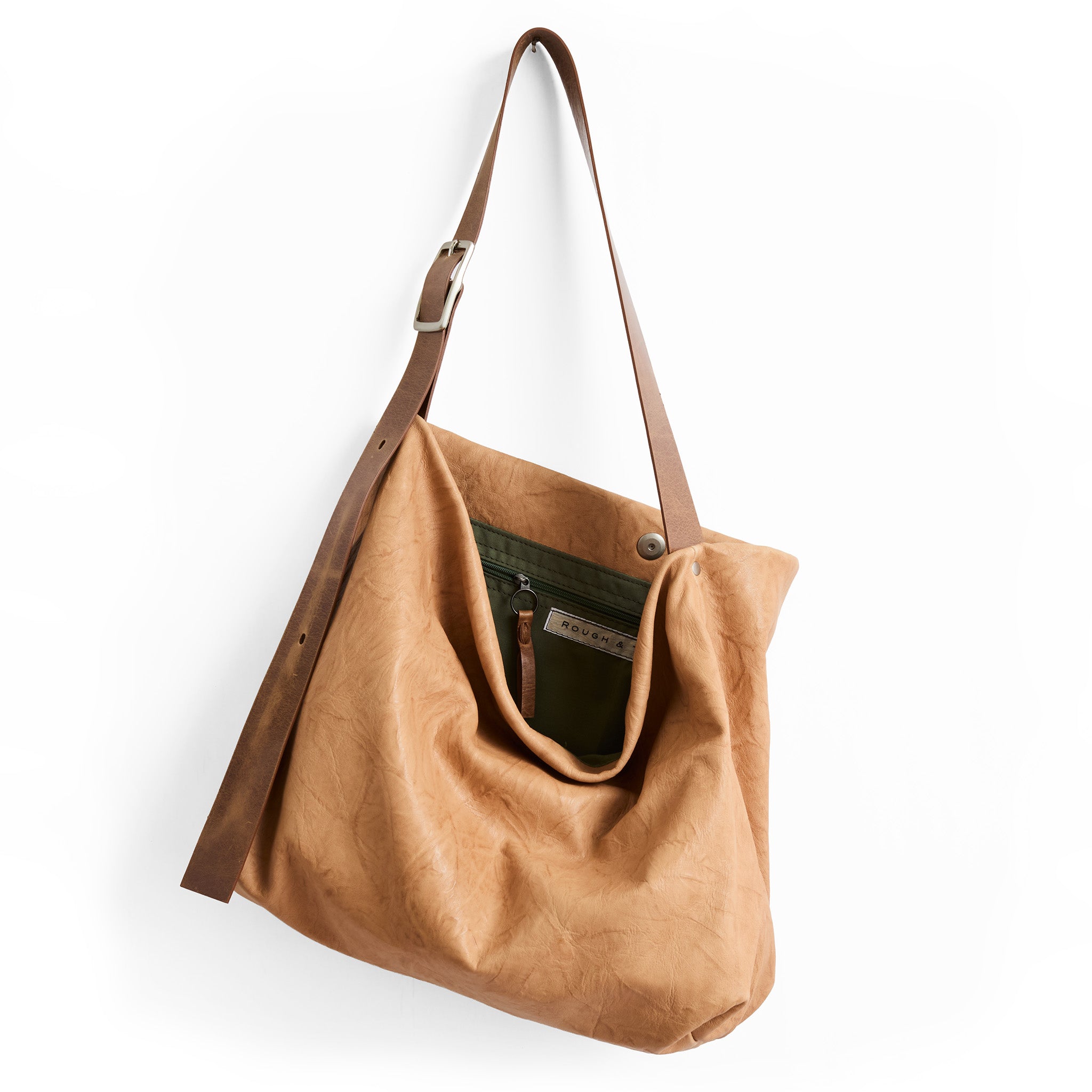 large central boho in flight vachetta showcasing acadia lining