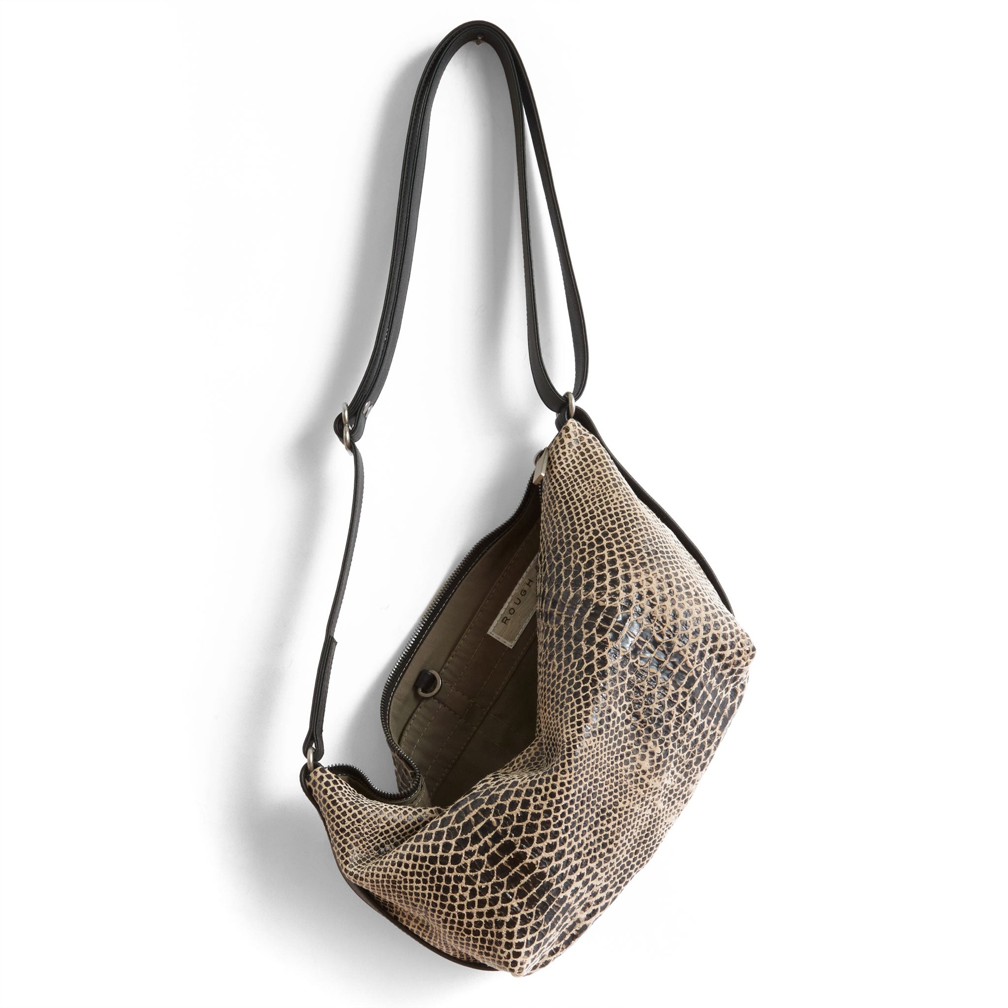 cooper in destroyed soft snake, showcasing interior essex lining