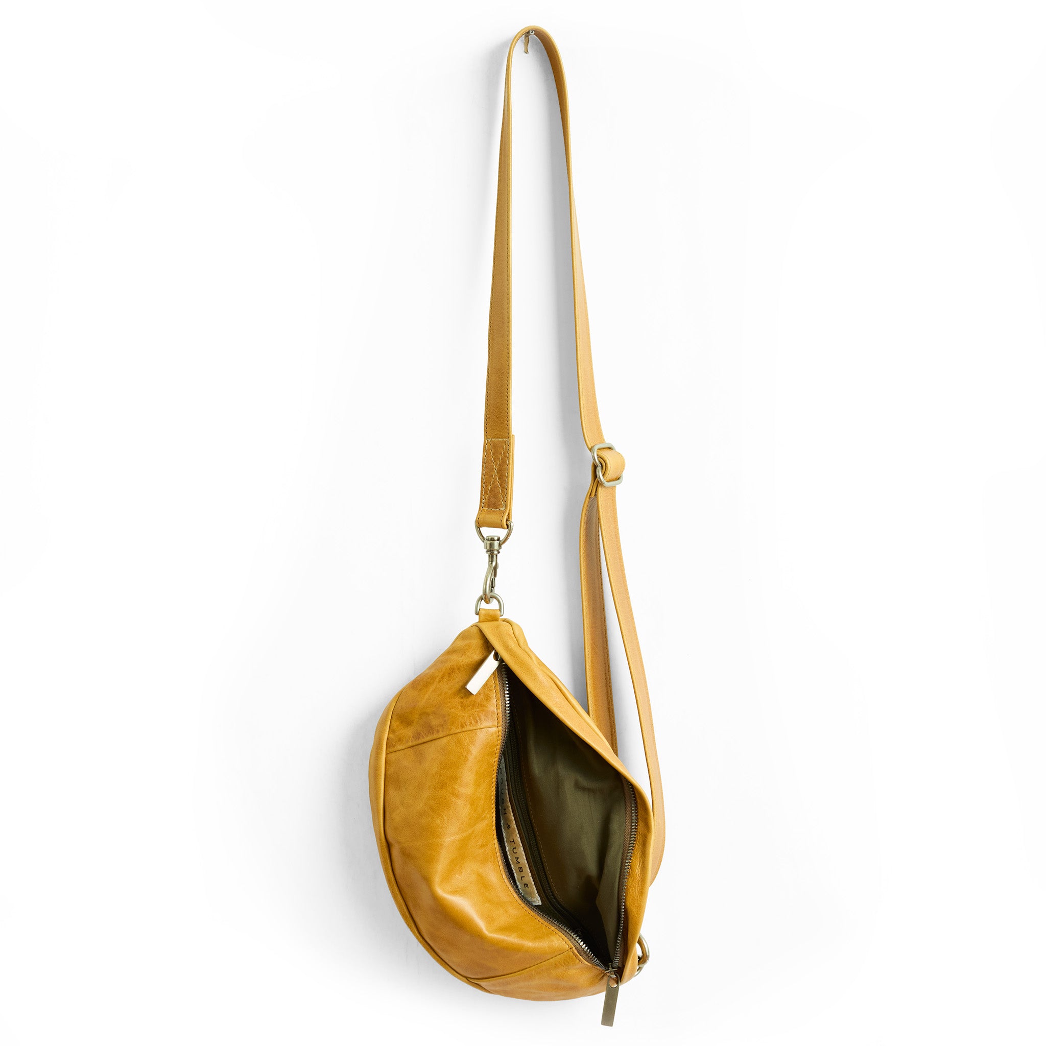 small lissa in goldenrod, showcasing interior kelp lining