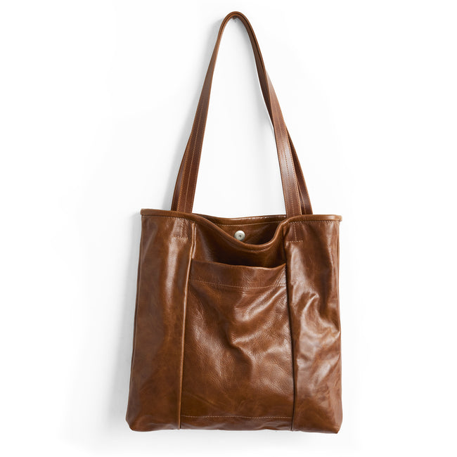 saddle | nina tote in saddle