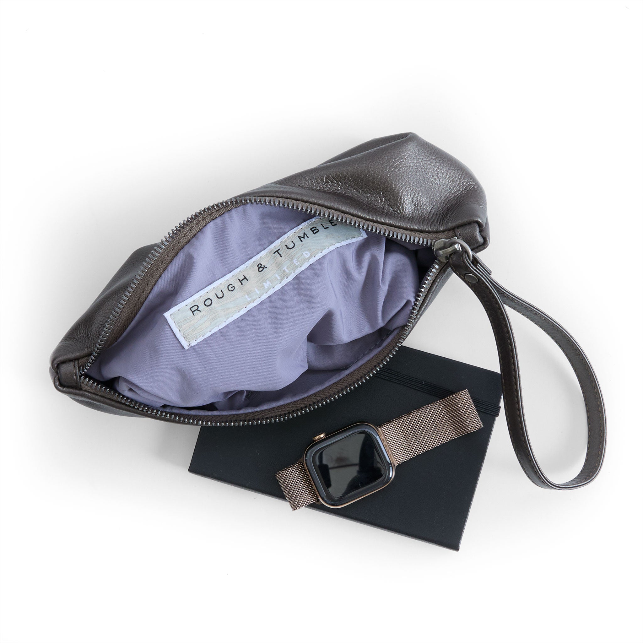 roro in pewter, showcasing lupine lining