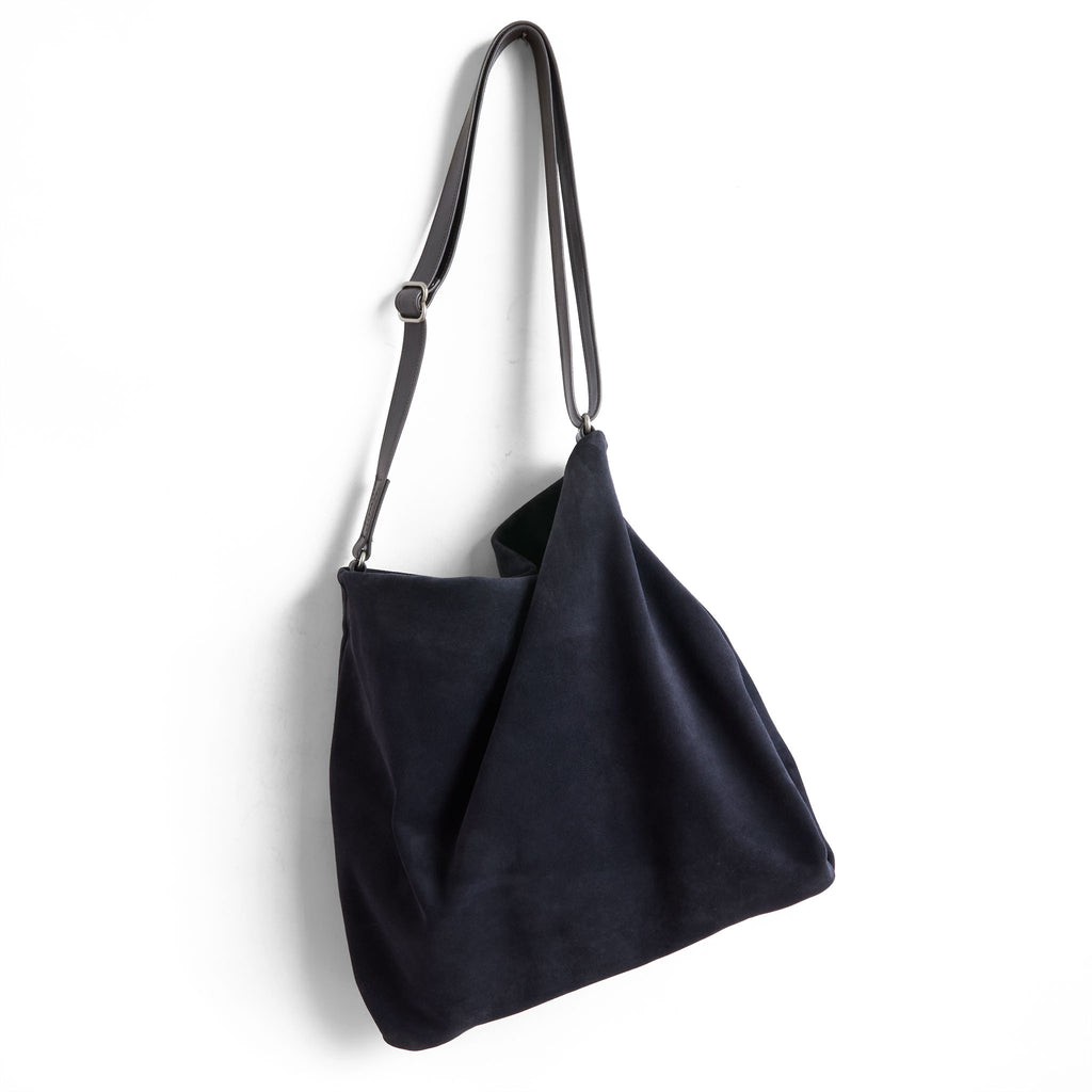 medium olivia in parisian navy suede