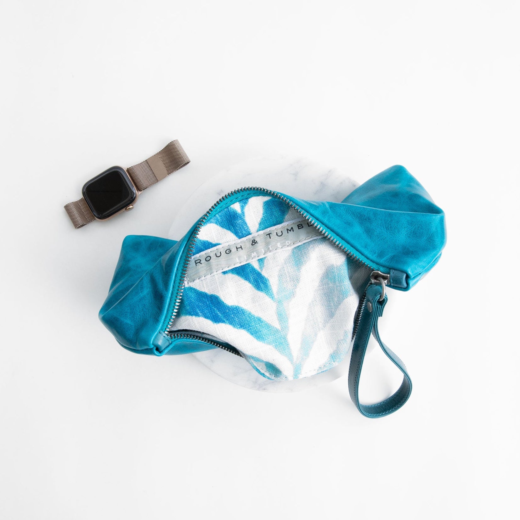 roro in martinique, showcasing interior teal tide lining