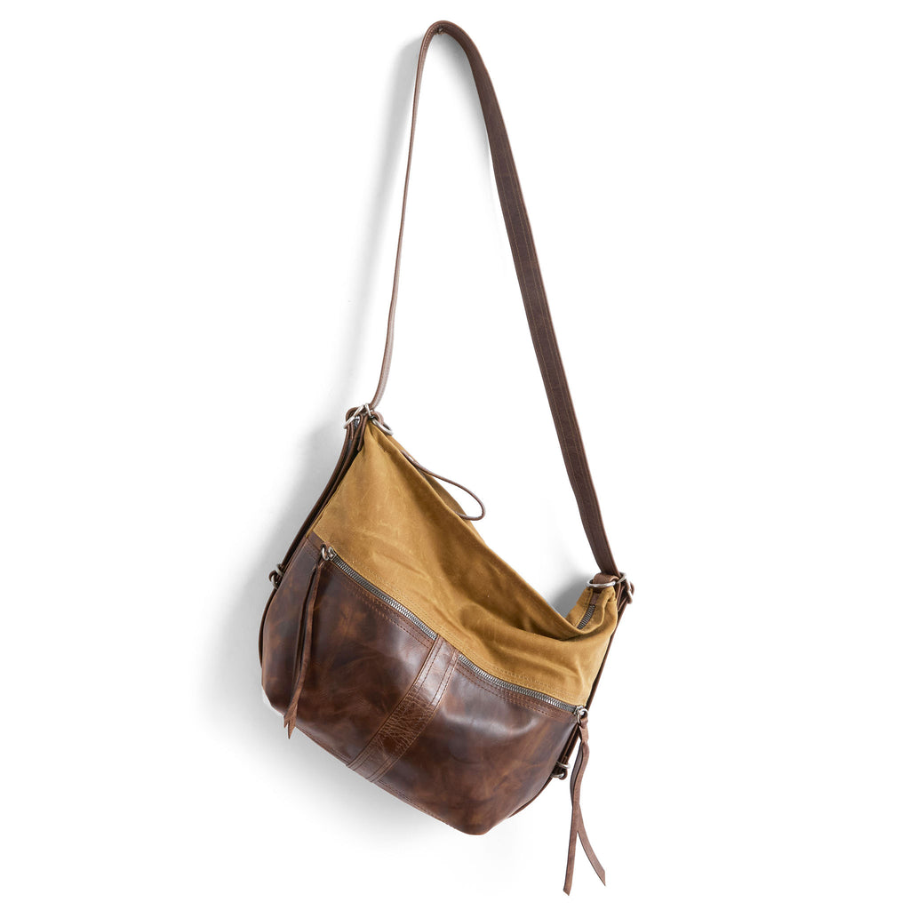 small city double zip in whisky and selkie