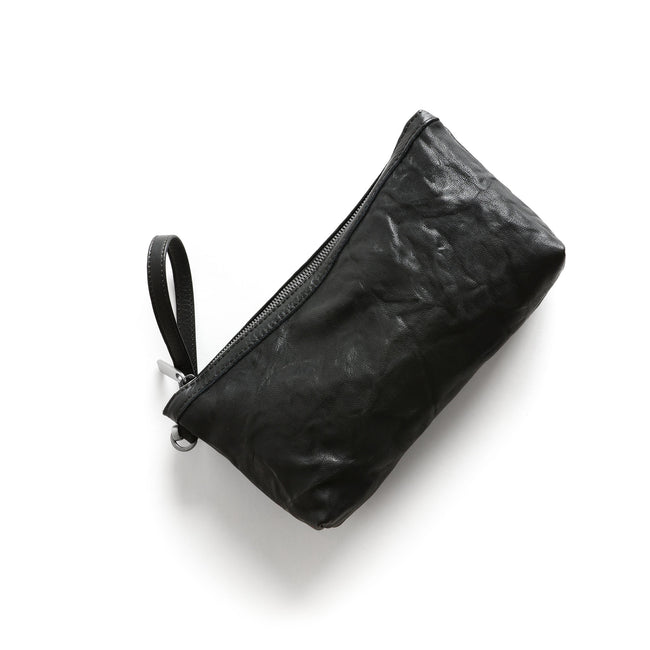 rodeo black + black | zip pouch large in rodeo black and black
