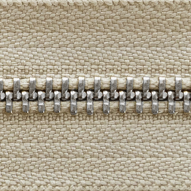 bone | nickel | zipper swatch