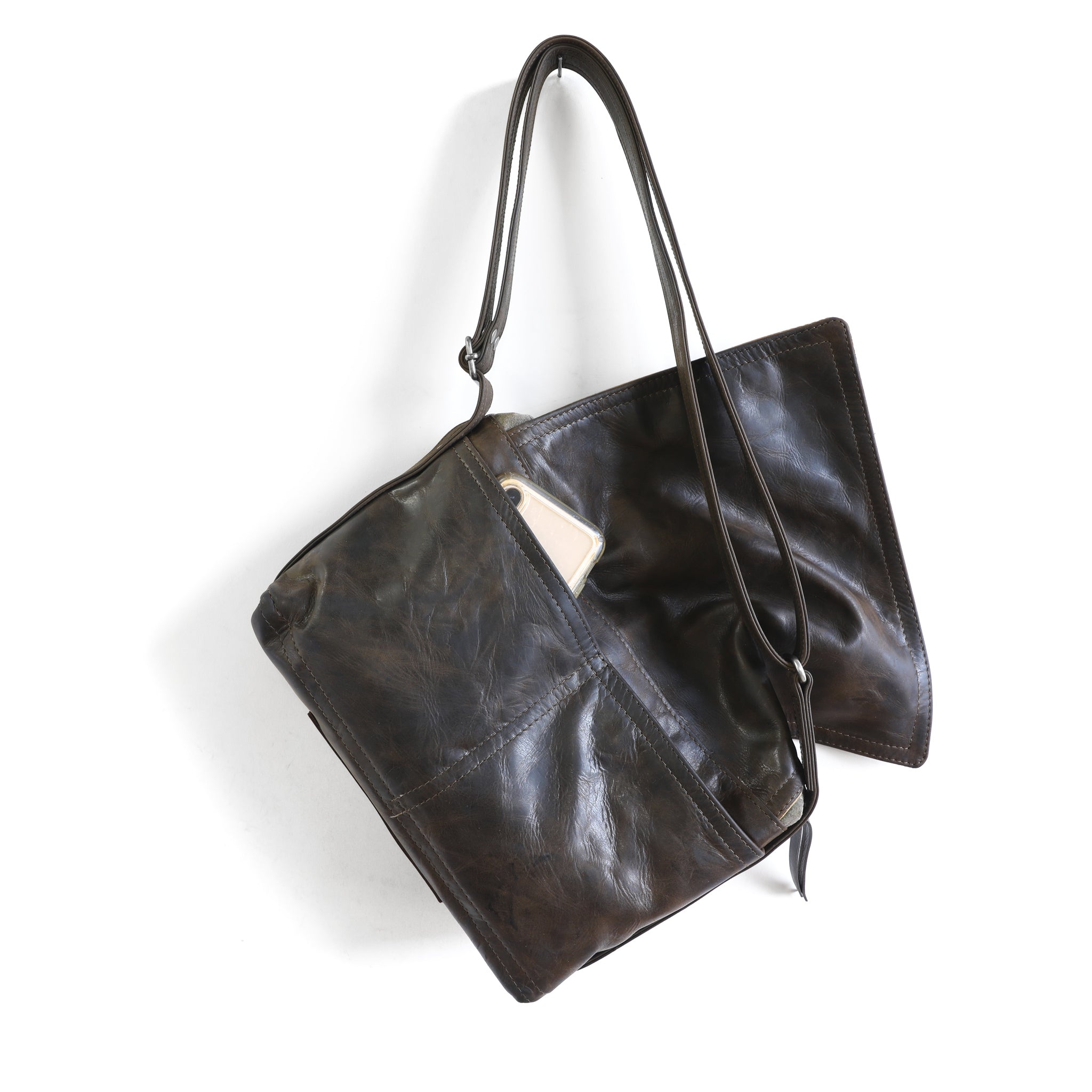 little book bag in distressed espresso